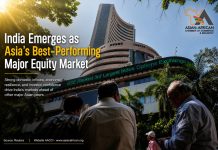 India Emerges as Asia’s Top Equity Market Performer